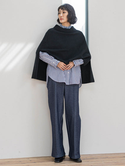 ネックフリルブラウス