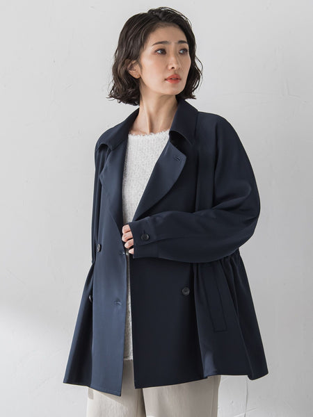 シャンブレーショートトレンチ