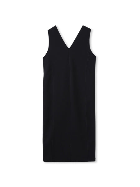 【えらべるSET UP】叶えるVネックジャンパードレス≪手洗い可能≫