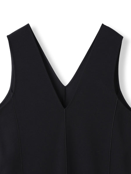 【えらべるSET UP】叶えるVネックジャンパードレス≪手洗い可能≫