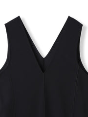 【えらべるSET UP】叶えるVネックジャンパードレス≪手洗い可能≫