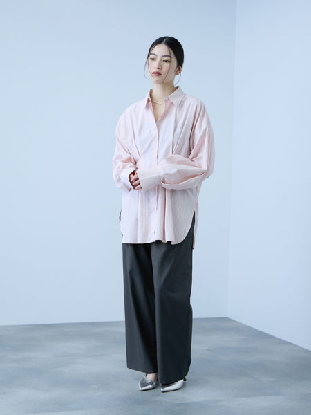 サイドポケットワイドタックパンツ