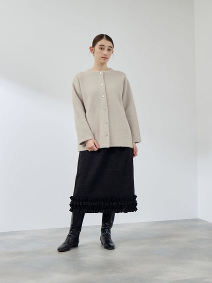 フェレットタッチWフェイスニットジャケット≪手洗い可能≫