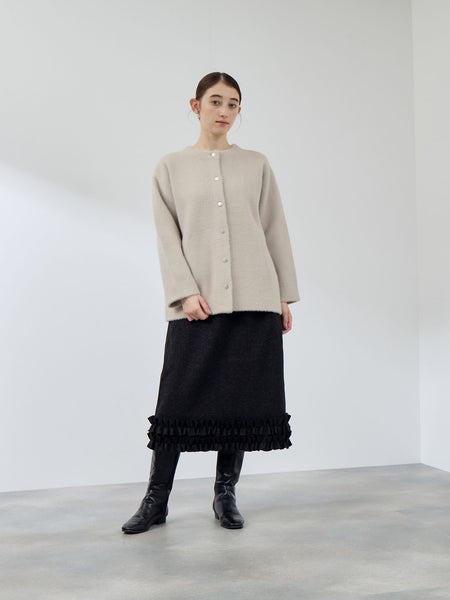 フェレットタッチWフェイスニットジャケット≪手洗い可能≫