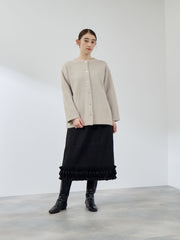 フェレットタッチWフェイスニットジャケット≪手洗い可能≫