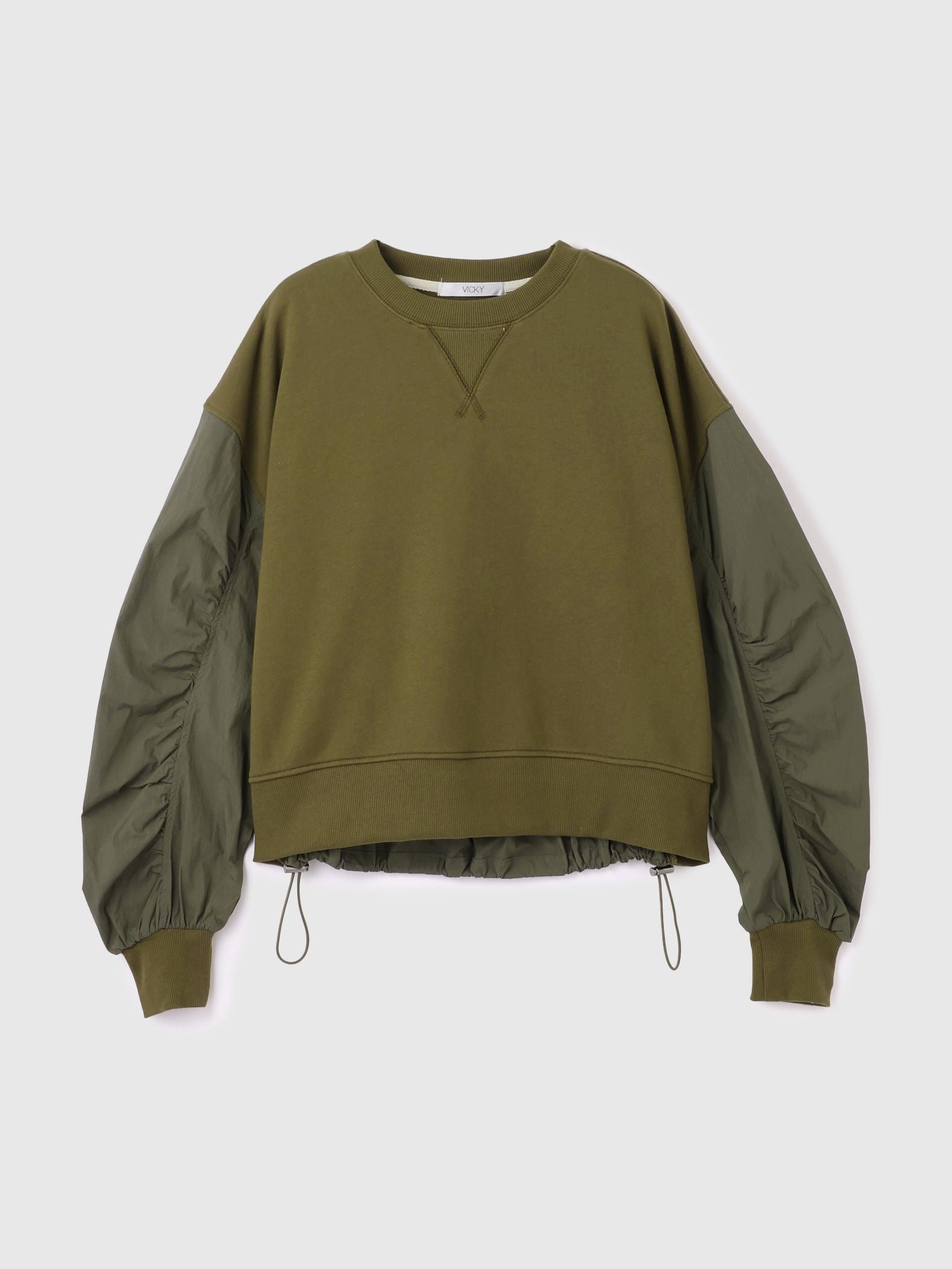 スイッチングドロストスウェットプルオーバー≪洗濯機で洗える≫