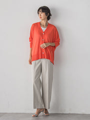【WEB限定/+5cm丈長め】【極・名品パンツ】シェルタリングワイドパンツ