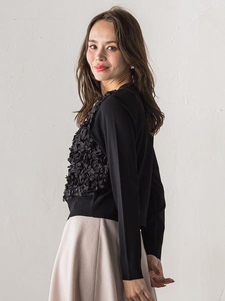 フラワーチュールドッキングカーディガン