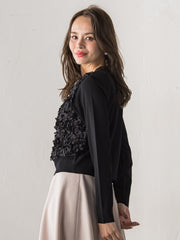 フラワーチュールドッキングカーディガン