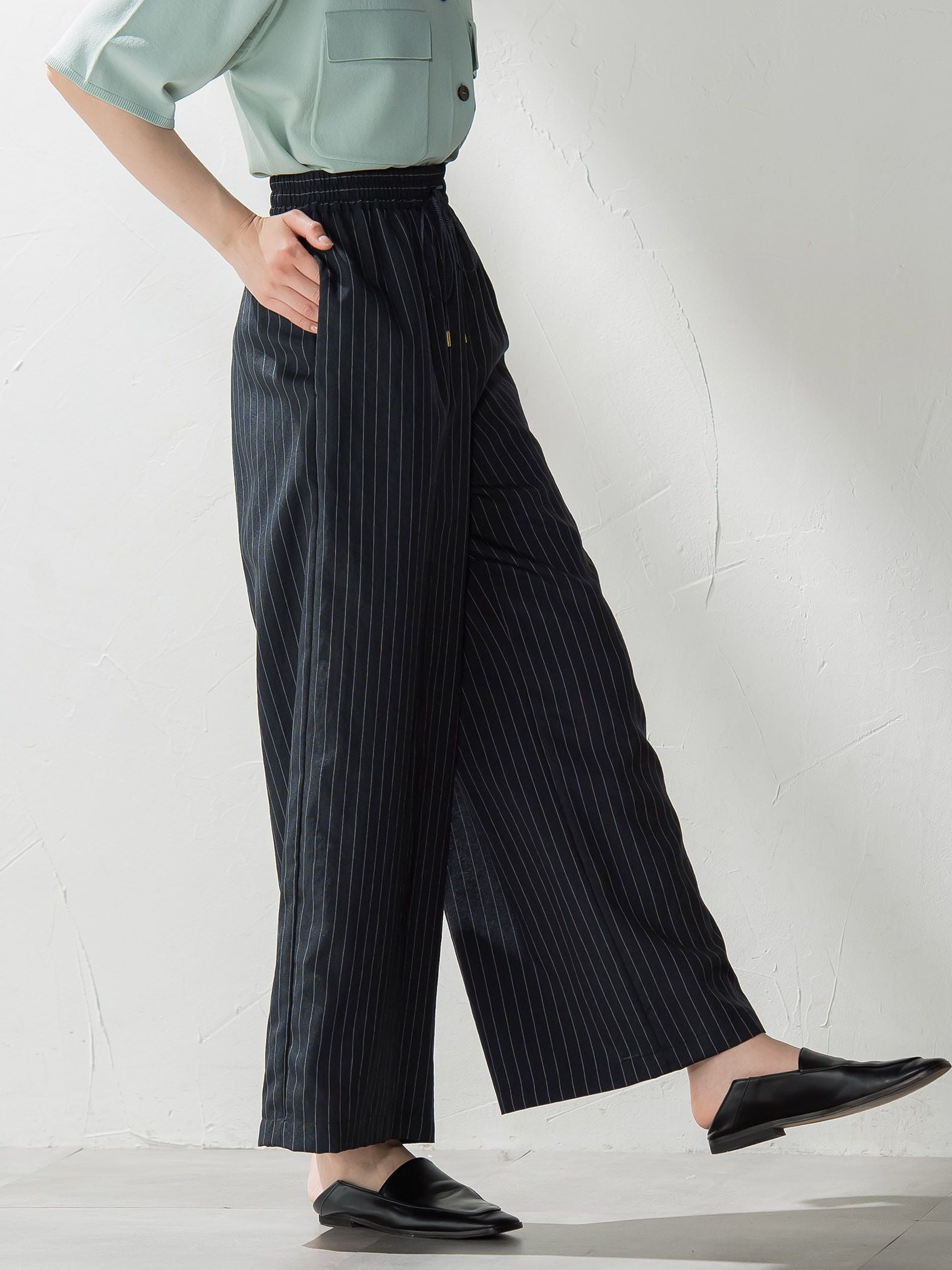 【WEB限定】タンブラーブッチャーワイドパンツ≪手洗い可能≫