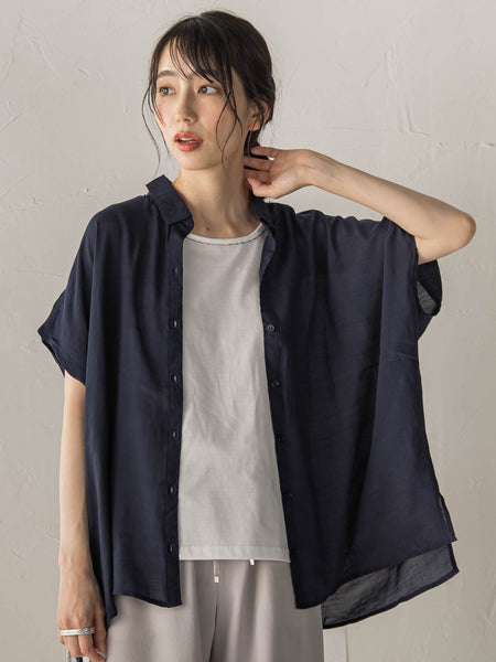 【WEB限定カラーあり】ドルマンブラウス+タンクSET