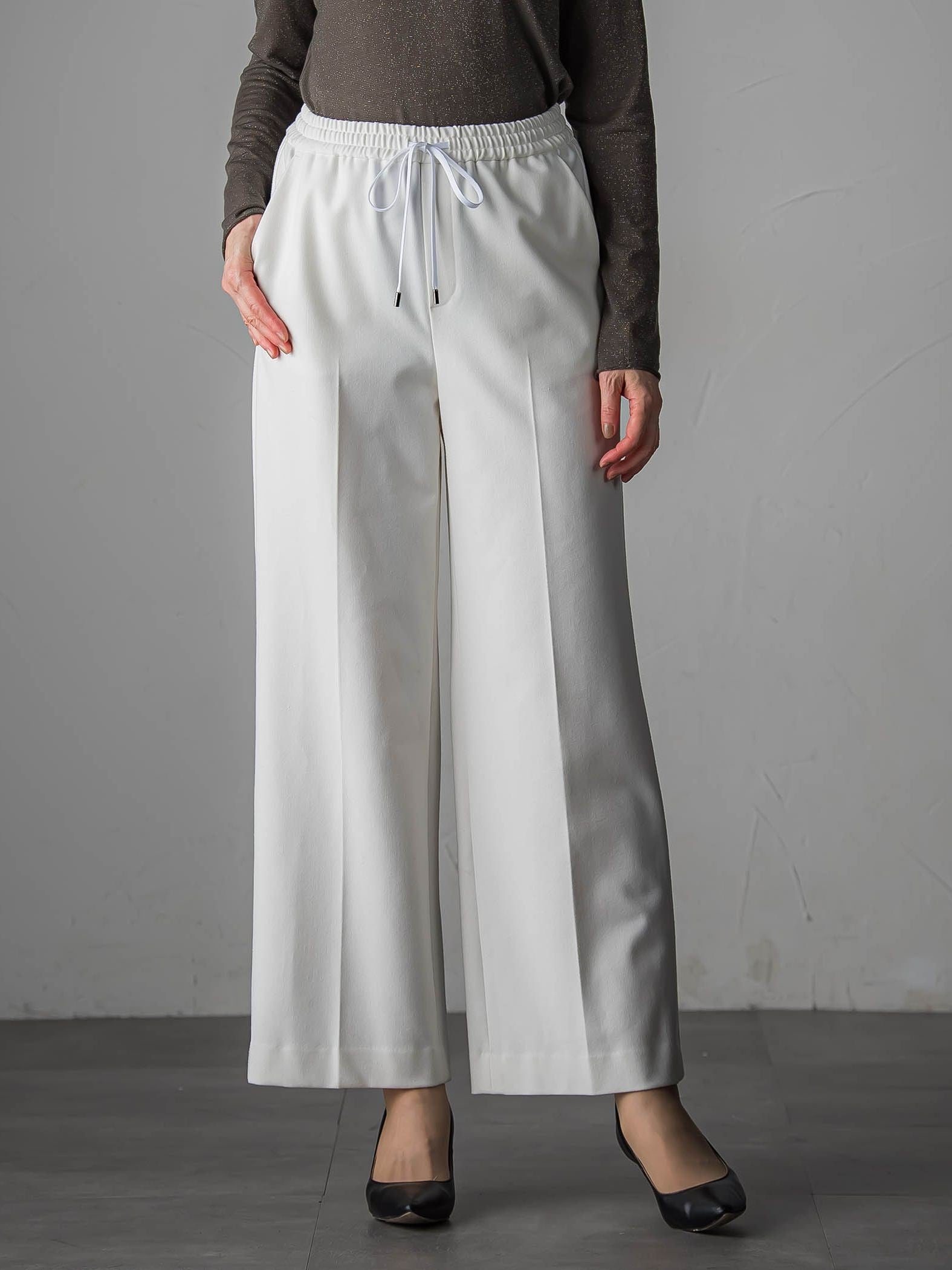 【biyori】ピクシエスタワイドパンツ≪洗濯機で洗える≫