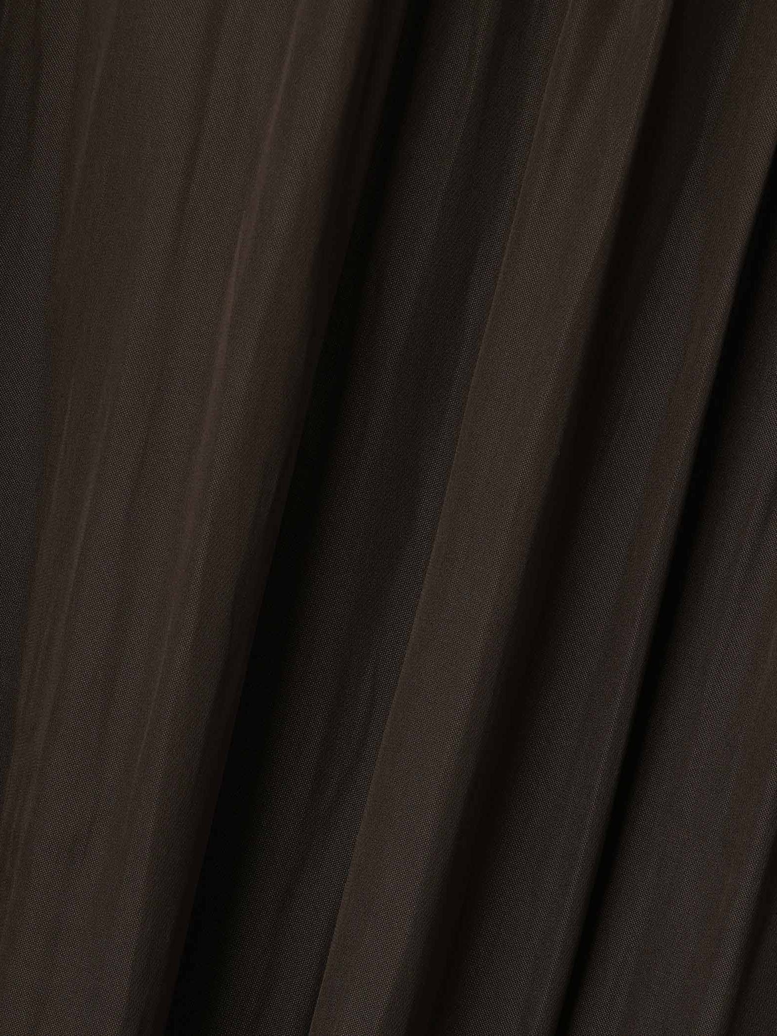 割繊サテンキーネックペプラムブラウス≪手洗い可能≫