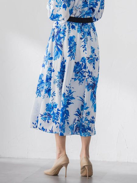 ビッグフラワーブーケスカート