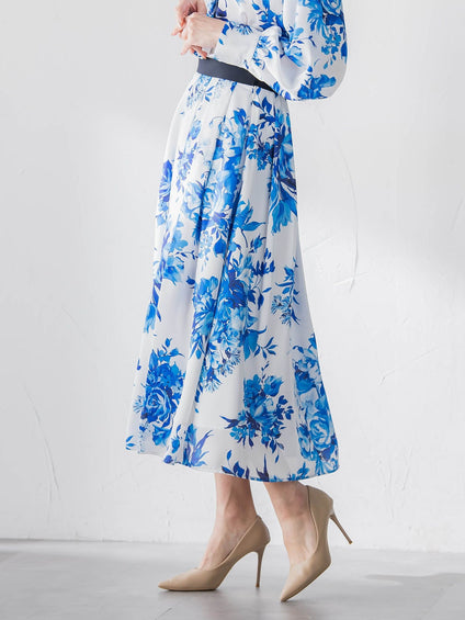 ビッグフラワーブーケスカート