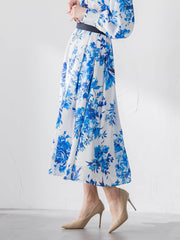 ビッグフラワーブーケスカート