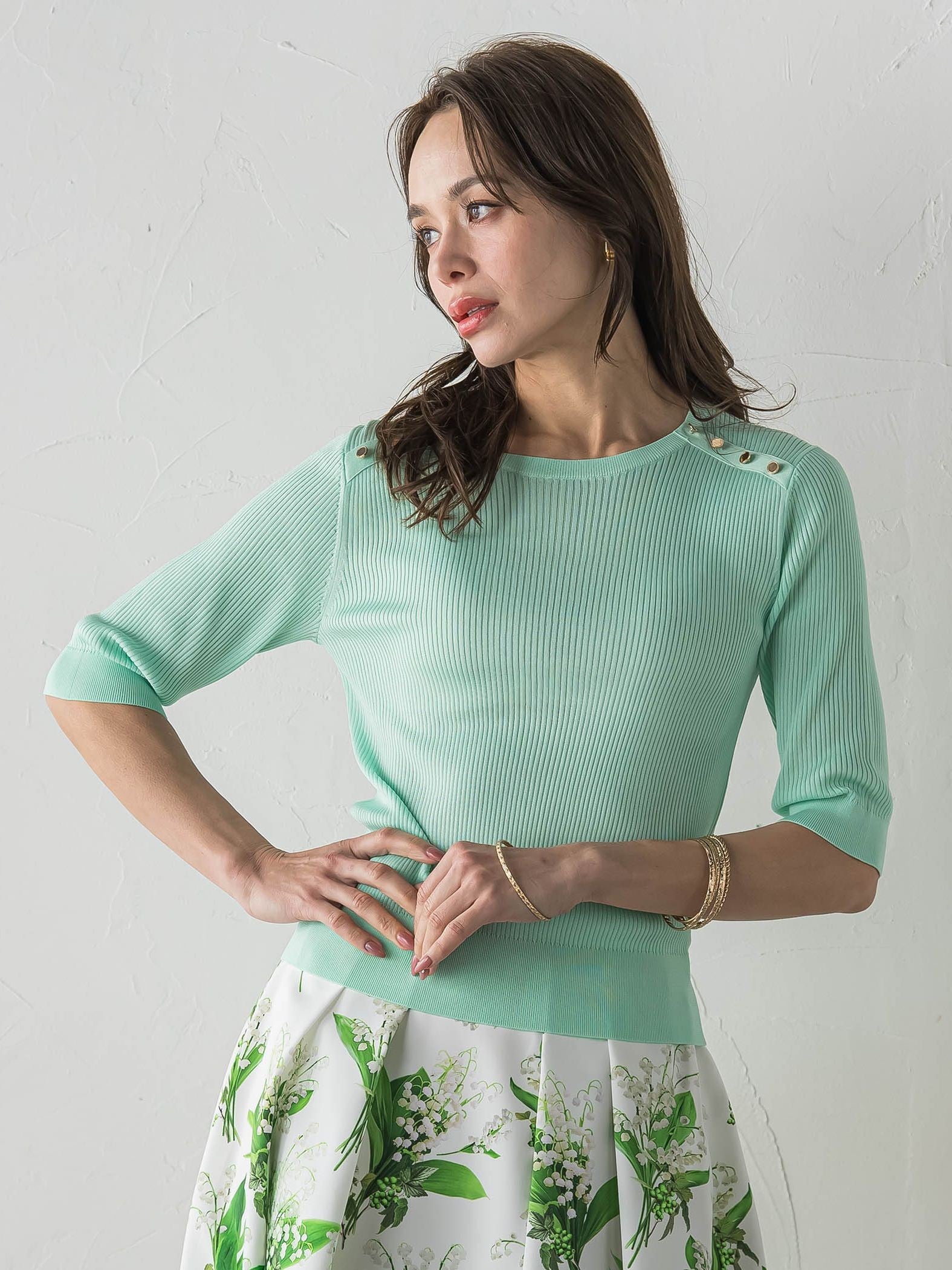 LUCINDAリブニット