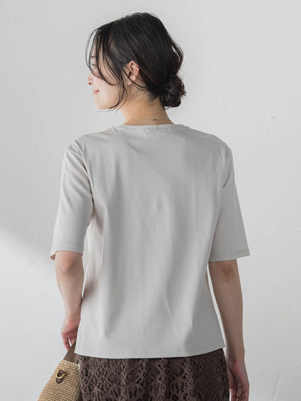 汗ジミ軽減カットソー