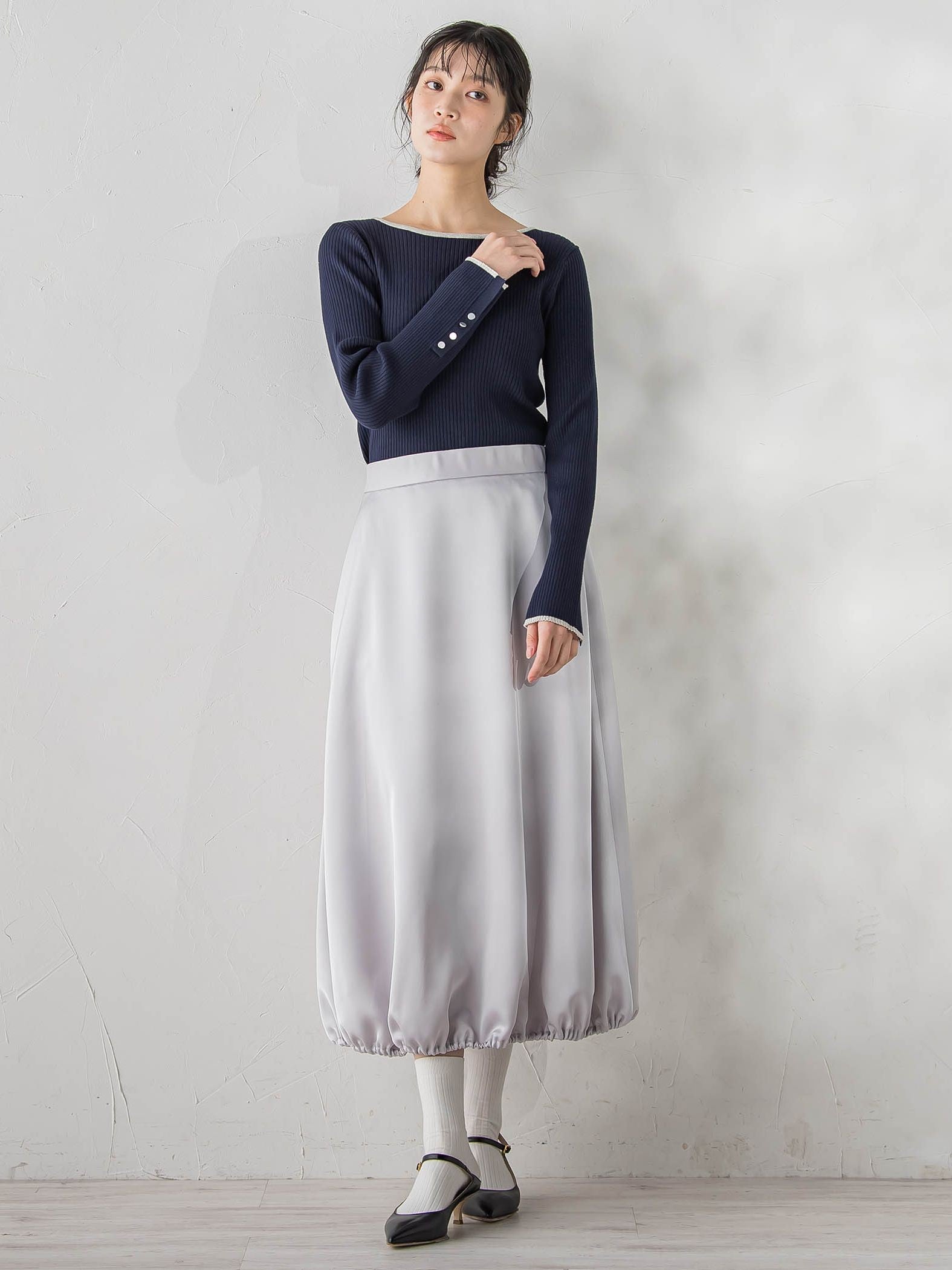 PLUM ROYAL SATINスカート≪手洗い可能≫