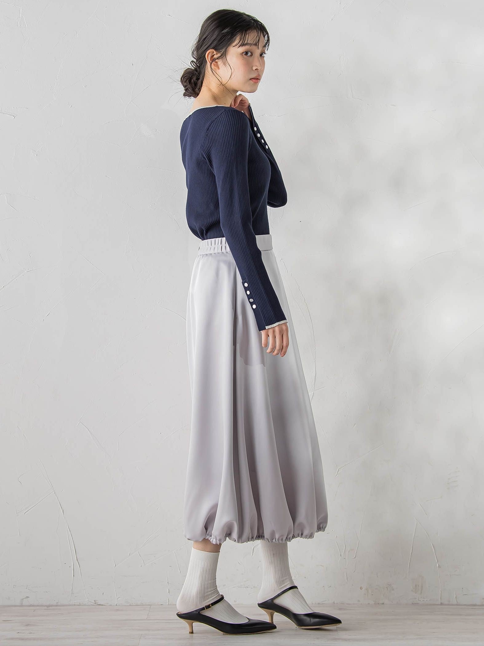 PLUM ROYAL SATINスカート≪手洗い可能≫