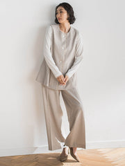 【大きいサイズ】リネンライクオックスジレ