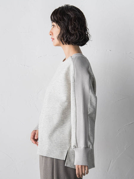 メルトンニットドッキングカットソー