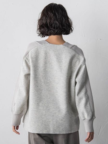 メルトンニットドッキングカットソー