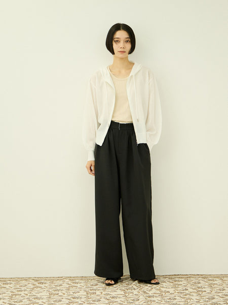 ラメシアーニットパーカー