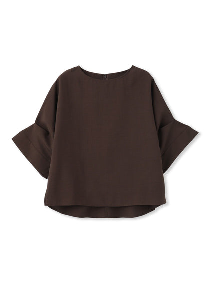 【一瞬で楽とキレイを叶える】タンブラーブッチャーロールアップブラウス≪セットアップ対応≫