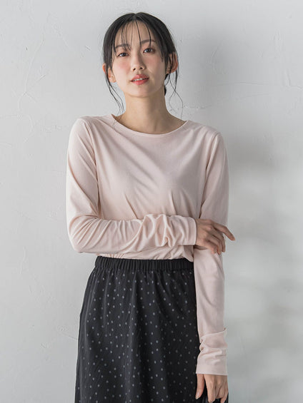 シアーベロアカットソー≪手洗い可能≫