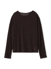 ラメフロッキードットプルオーバー≪手洗い可能≫