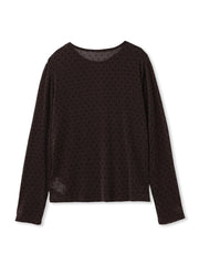 ラメフロッキードットプルオーバー≪手洗い可能≫