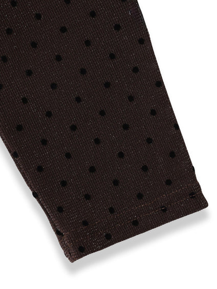 ラメフロッキードットプルオーバー≪手洗い可能≫