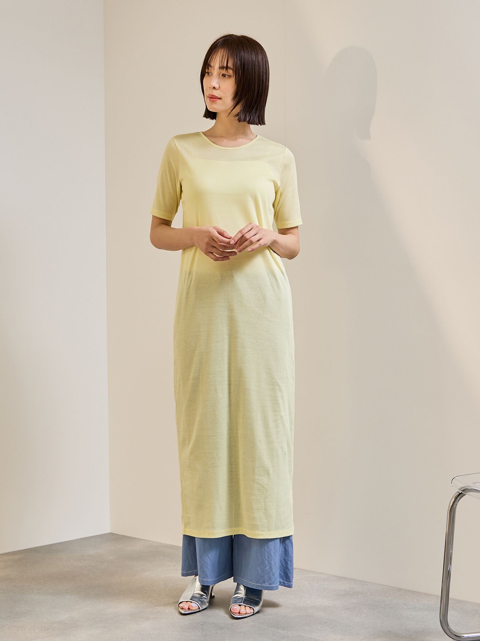 《予約》【着るUVケア】フライスワンピース