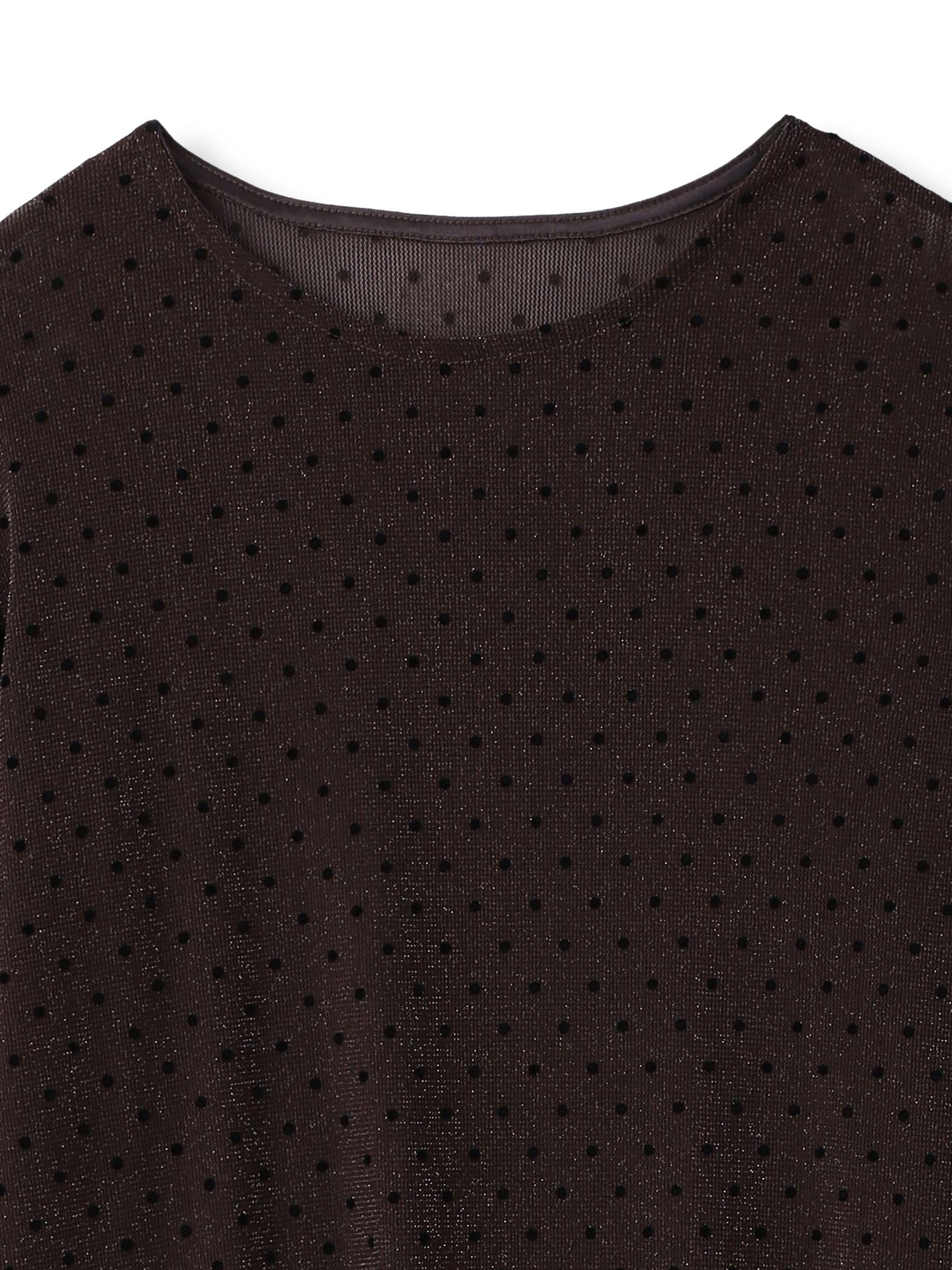 ラメフロッキードットプルオーバー≪手洗い可能≫