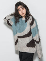 【WEB限定】マーブルニット≪手洗い可能≫