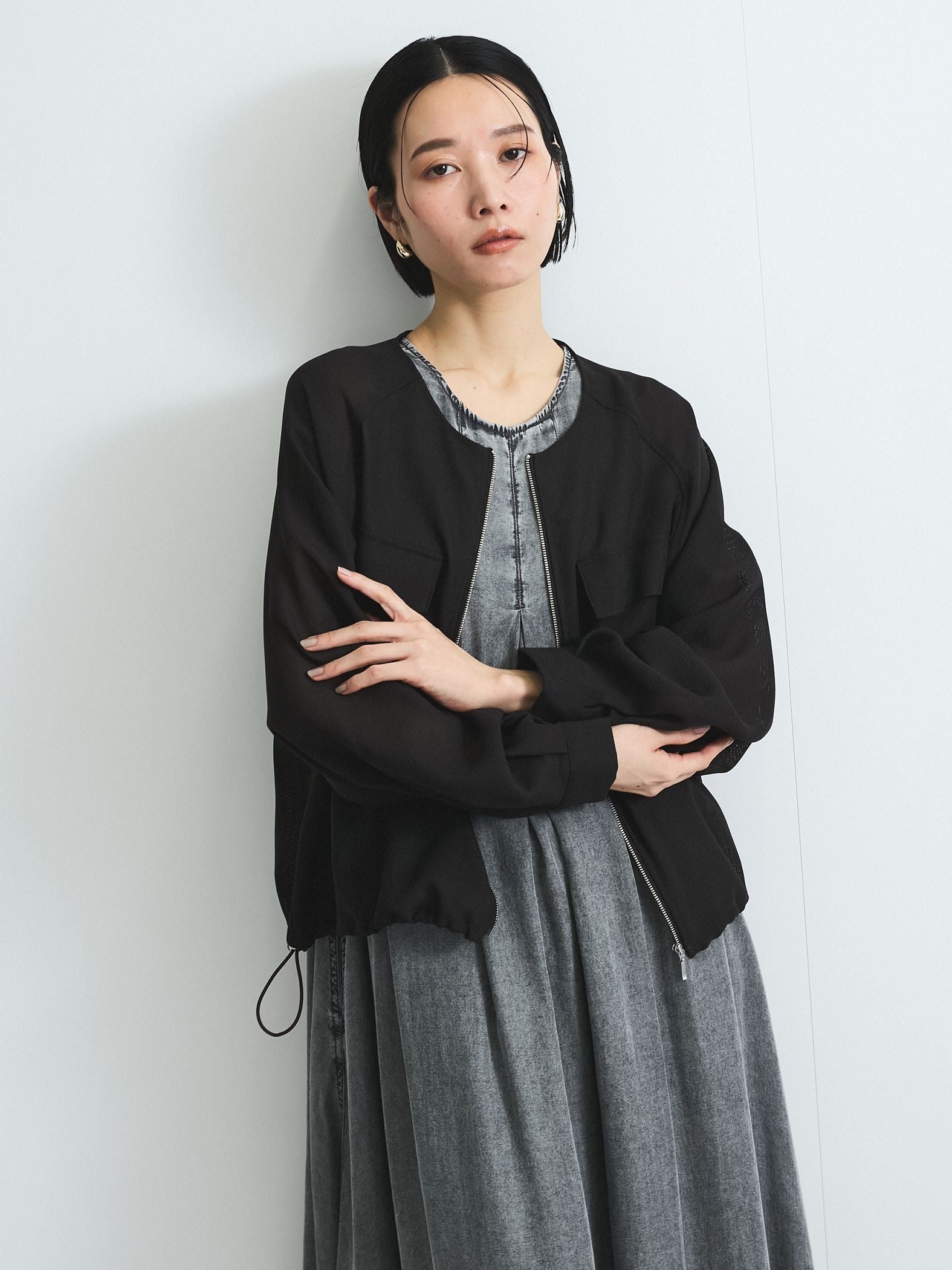 メッシュZIPブルゾン≪手洗い可能≫