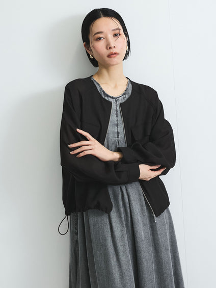 メッシュZIPブルゾン≪手洗い可能≫