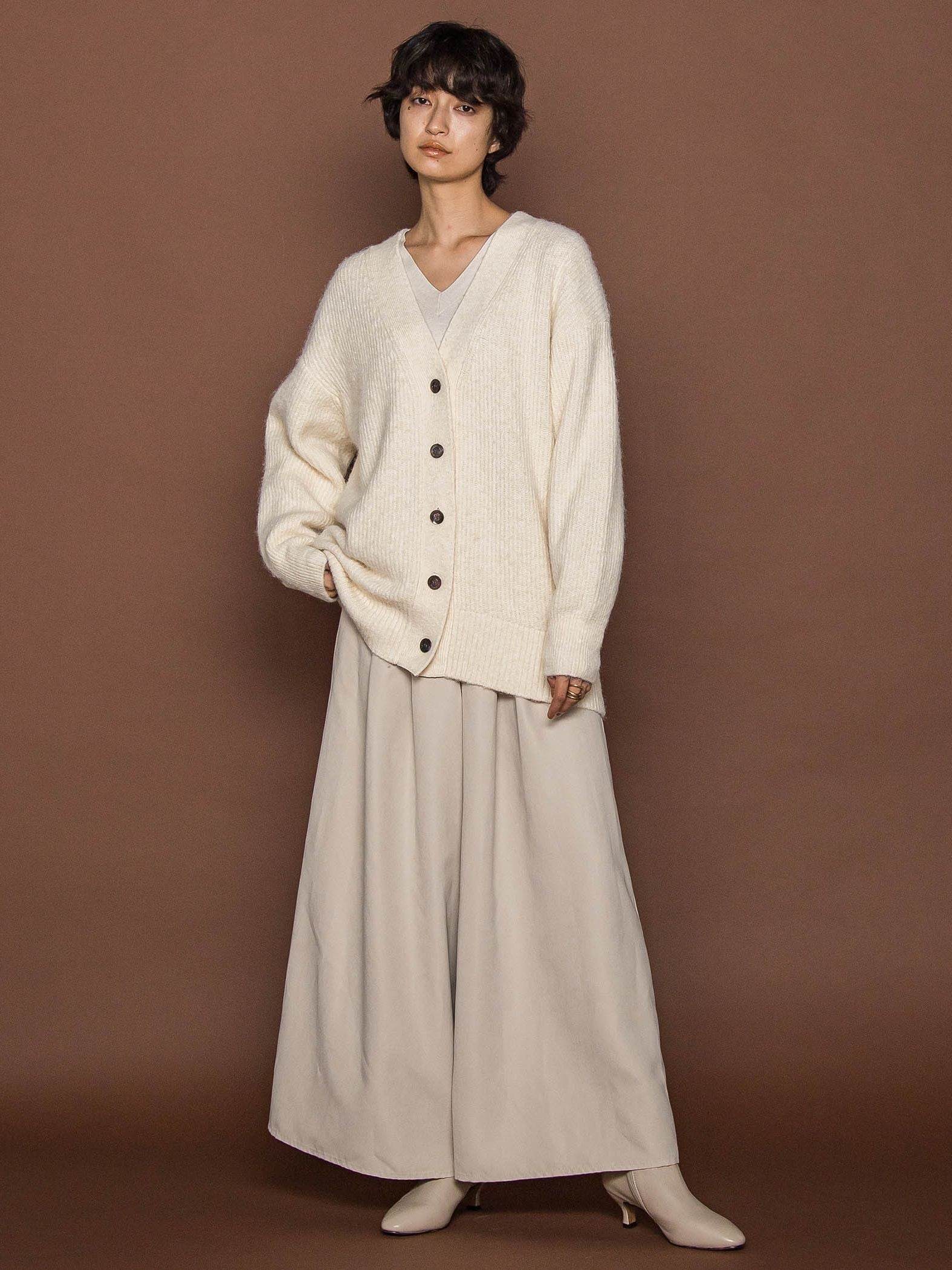 フラッフィーVネックニットカーディガン≪手洗い可能≫