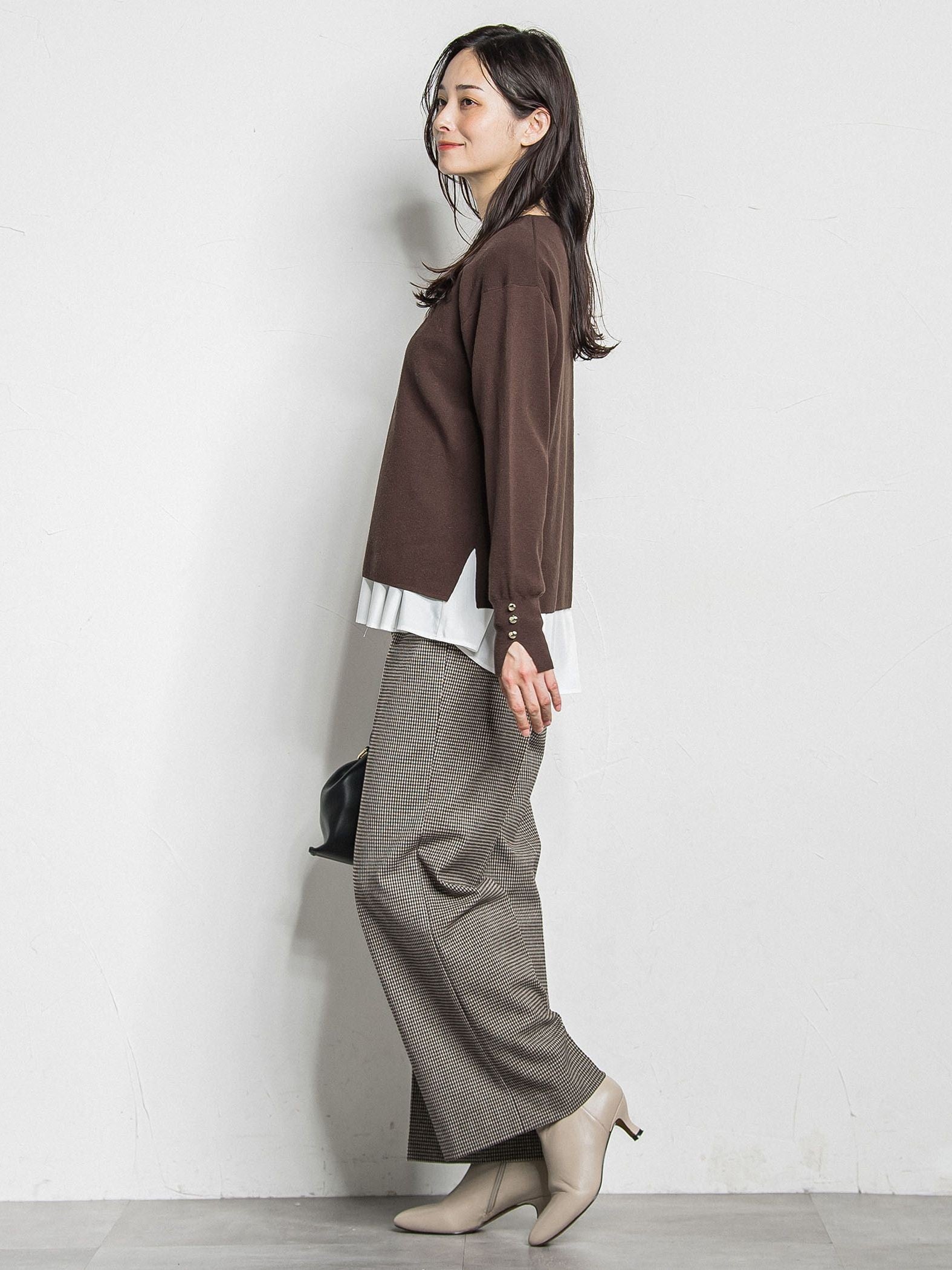 両面起毛ワイドパンツ≪WEB限定13号/洗える/セットアップ対応≫