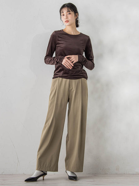 ワイドポケットタックパンツ