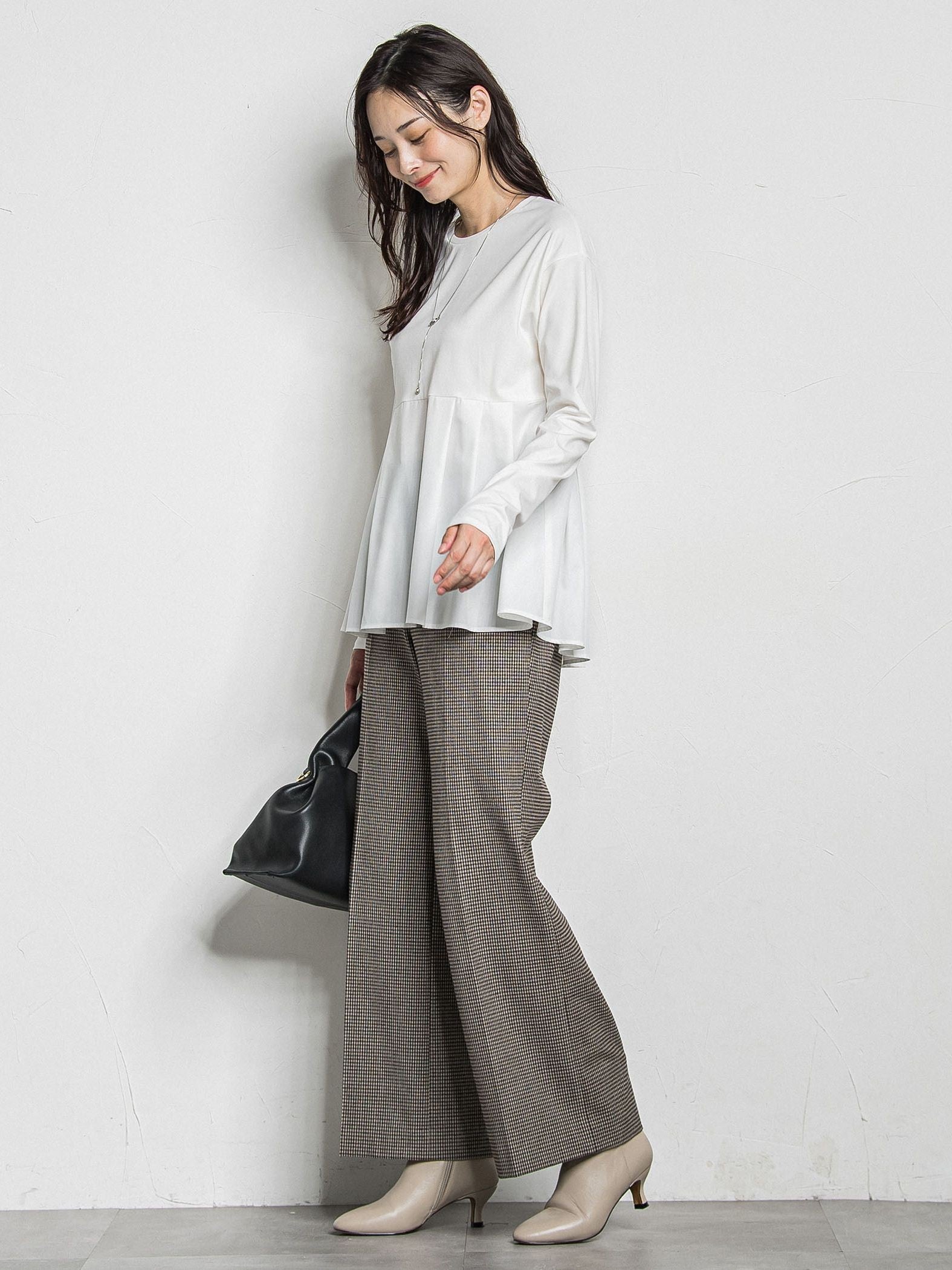 両面起毛ワイドパンツ≪WEB限定13号/洗える/セットアップ対応≫