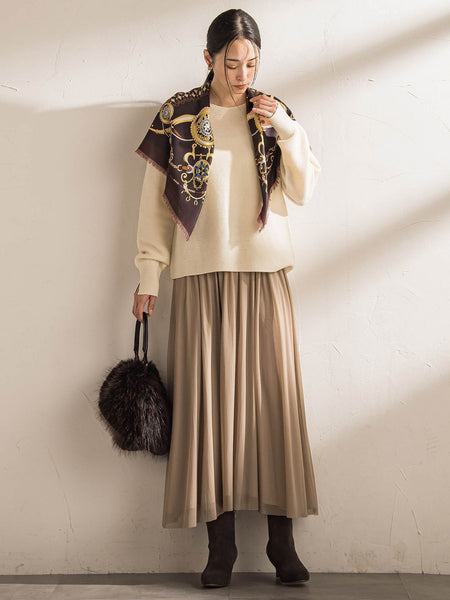 ホールガーメントガーターニット≪洗える≫