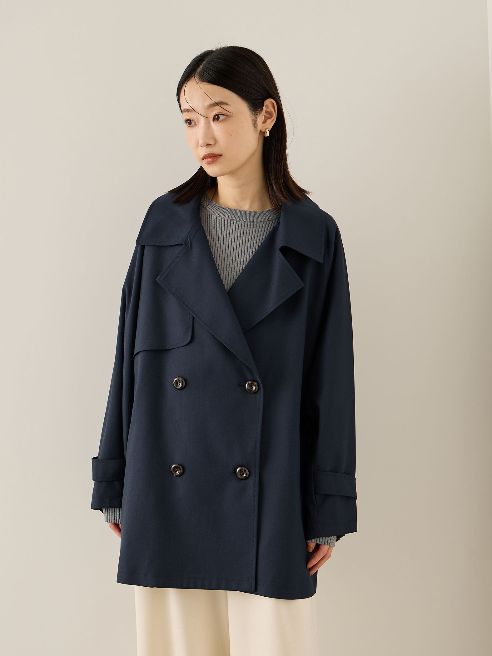 テントラインミドルトレンチコート