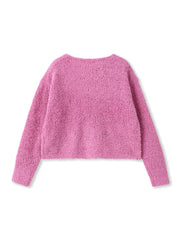 ファンシーヤーンボートネックニットプルオーバー≪手洗い可能≫