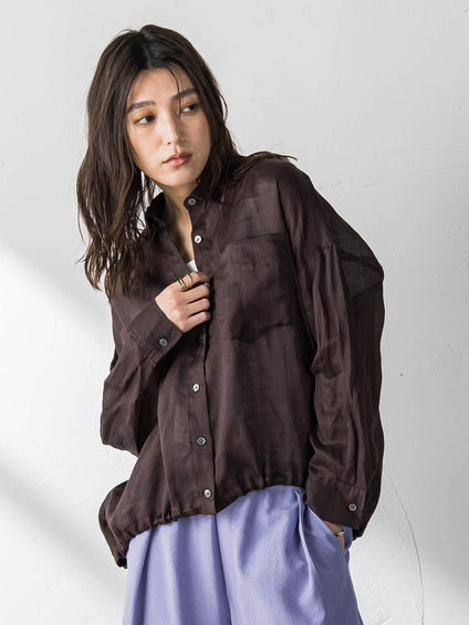 ラスターラミーカルゼバックドロストヘムシャツ