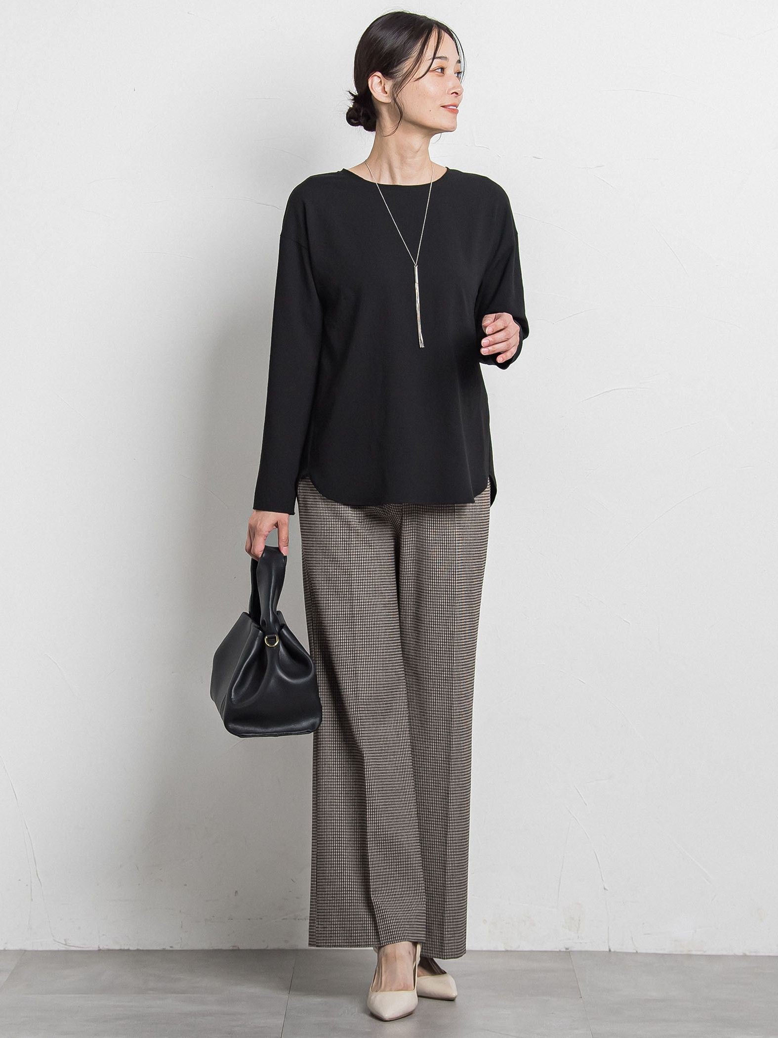 両面起毛ワイドパンツ≪WEB限定13号/洗える/セットアップ対応≫