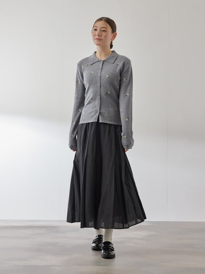 フラワーシシュウニットプルオーバー≪手洗い可能≫