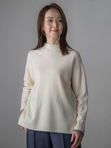 【大きいサイズ】配色CHESSニット