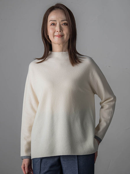 【大きいサイズ】配色CHESSニット